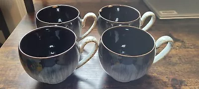 Buy DENBY HALO - Set Of 4 Coffee Cups - Used, Please See Pics. • 12.50£