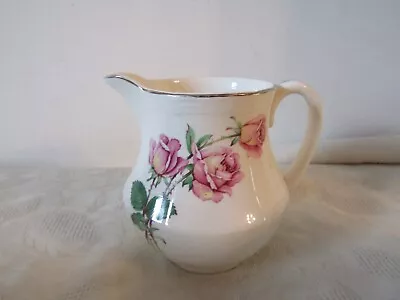 Buy Vintage Retro Alfred Meakin China Floral Pink Roses Milk Jug Shabby Chic 11cm Ta • 9.99£