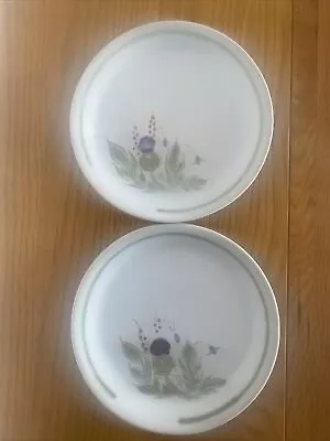 Buy 2 Vintage Portobello Scottish Buchan Thistle Pottery Side Plates 17cm Approx • 10£