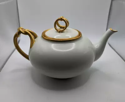 Buy Antique  Favorite   Made In Bavaria Porcelain Teapot Ivory With Gold Trim  • 27£