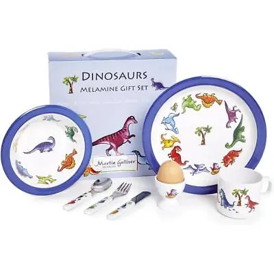 Buy Kids Tableware Dinosaur Set Reusable Bowl Plate Cup BPA-Free 7Pcs Fun Mealtimes • 21.99£
