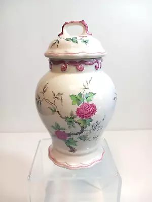 Buy Royal Winton Pottery Ironstone Staffordshire -Lidded Jar In A Pink Floral Design • 12£