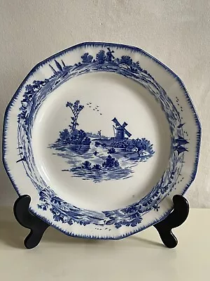 Buy Vintage 1930’s Royal Doulton Blue And White Norfolk Salad Plate 8 1/4” (21cm) • 6.50£