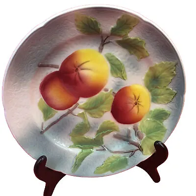 Buy Superb ANTIQUE FRENCH ST.CLEMENT FRUIT PLATE , MAJOLICA. Decorative • 26.49£