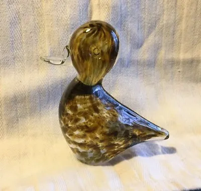 Buy Wedgwood Amber Art Glass  Duck Paperweight • 20£