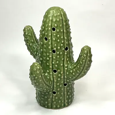 Buy Cactus Green Glazed Ceramic Potpourri Sachet Holder  8 T  By  6 W • 13.48£
