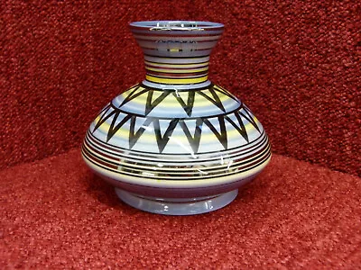 Buy Moorland Pottery Chelsea Works Geometric Design 5  Vase Trial Original Perfect • 40£
