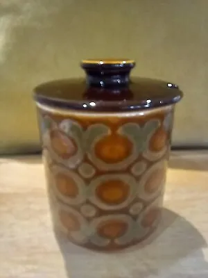 Buy Mid-Century Hornsea Pottery Bronte Design 1975 Pot With Lid • 18£