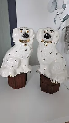 Buy Large Pair Of Beswick Spanish Mantle Dogs Preloved No Box  • 20£