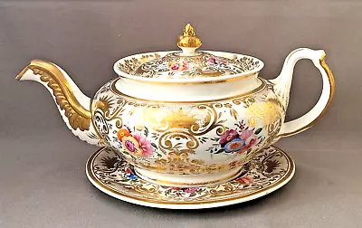 Buy New Hall Pattern 2804 Teapot & Stand C1825-30 Pat Preller Collection • 30£