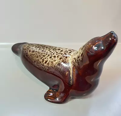 Buy Vintage | Ceramic Seal Figurine From Fosters Pottery - Beautiful Pattern • 15£