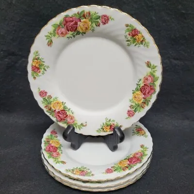 Buy Rare Vintage HW Hoam Wares China Old Country Roses Style 7  B&B Plate Set Of 4 • 42.75£