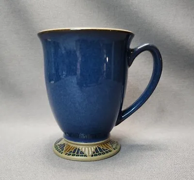 Buy Denby-Langley Boston Spa Blue Mosaic Footed Coffee Mug 8 Oz Cup Vintage Pottery • 21.26£