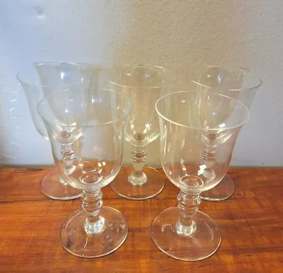 Buy Set Of 5 Vintage BACCARAT Crystal PROVENCE GLASSES Wine 5 5/8  Signed France • 243.23£