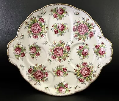 Buy Gorgeous James Kent Longton La Rosa Handled Plate, Pink Roses, England • 37.31£