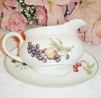 Buy Marks & Spencer Gravy Boat & Stand Ashberry  Vintage 80s M&S 🌷St Michael 🌷VGC • 6.99£