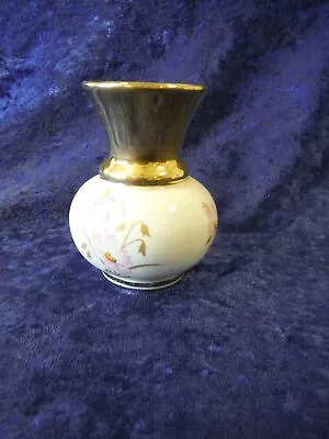 Buy Prinknash Pottery Gloucester Small Vase 24 Carat Gold Neck - (6759) • 8£