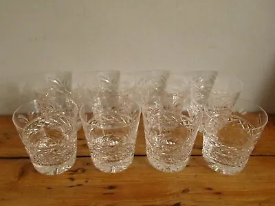 Buy Large Vintage Stuart Crystal Imperial Pattern Whisky Glasses Signed X 8 • 90£