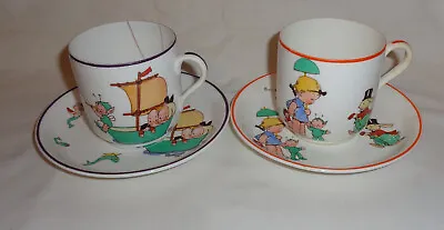 Buy 2 Shelley Mabel Lucie Attwell Cup And Saucers • 35£