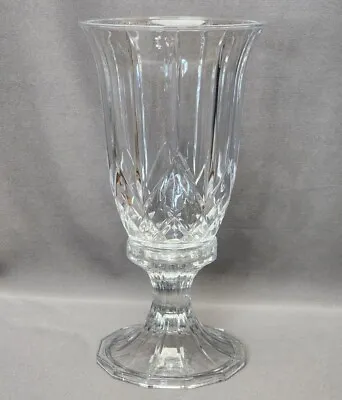 Buy Vintage Towle Heavy Cut Crystal Hurricane Lamp Candle Holder 11.75  - Two Pieces • 28.35£