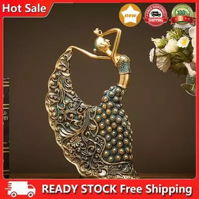Buy Indian Dancer Sculptures Stylish Design Resin Peacock Dancer Handicraft For Home • 22.67£