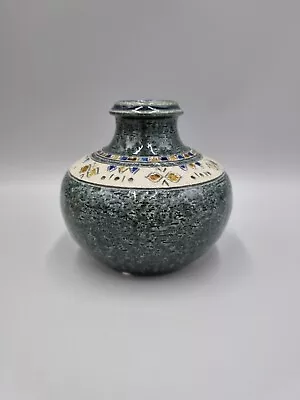 Buy A Yngve Blixt For Hoganas Swedish MCM Ceramic Bulb Vase, Signed, H-12cm. • 95£