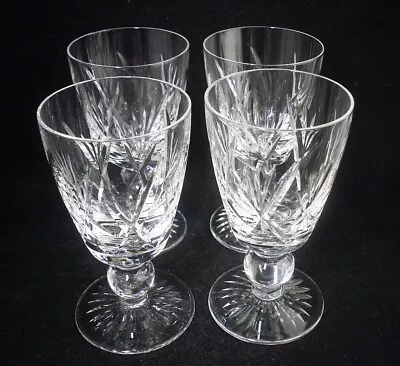 Buy Set 4 X Stuart Crystal Ivanhoe Port Sherry Wine Glasses 4 H • 12.99£