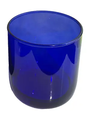 Buy Libbey Metropolitan COBALT Blue ROUND Bottom Rocks Drinking Glass Vintage • 5.27£