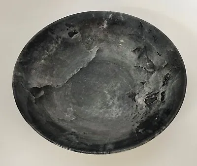 Buy Federated Potteries Marble Gray Black Round Vegetable Serving Bowl England • 19.27£