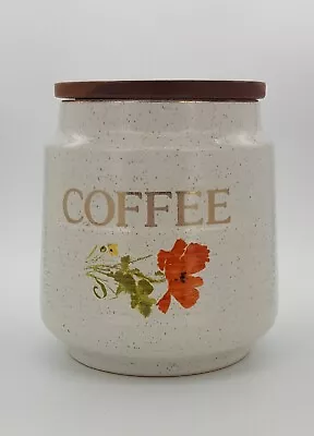 Buy Rare And Discontinued Poppy Pattern Kernewek Pottery Cornwall Coffee Canister  • 20£