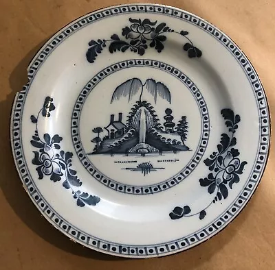 Buy ANTIQUE 18thC. DELFT POTTERY “CHINOISERIE” PLATE C1790 • 18£