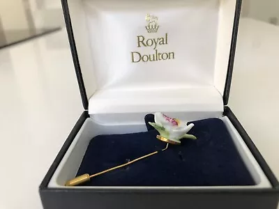 Buy Royal Doulton Vintage (pre 2000) Bone China, Hand Painted Flower Pin. • 7.50£
