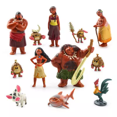 Buy Moana 12pcs PVC Action Figures Doll Kid Children Figurines Kids Toy Baby Gift • 8.19£
