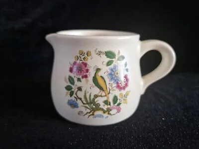 Buy Lovely Vintage Purbeck Ceramics Swanage Milk Jug  Peacock & Flowers  • 4.50£