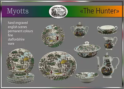 Buy Myott  The Hunter  Parts To Choose From: Plate Plate Plate Pot Cup England Colorful • 6.95£