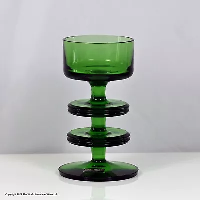 Buy Wedgwood Glass Sheringham Candlestick, Two Disk, Green • 45£