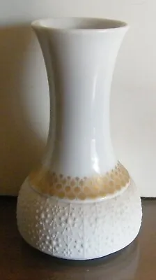 Buy Porcelain Thomas Germany Embossed White Bud Vase Gold Band 5” • 19.06£