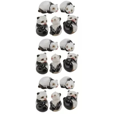 Buy  3 Pack Bamboo Animal Ornaments Figurine Car Interior Panda Miniture Decoration • 21.39£