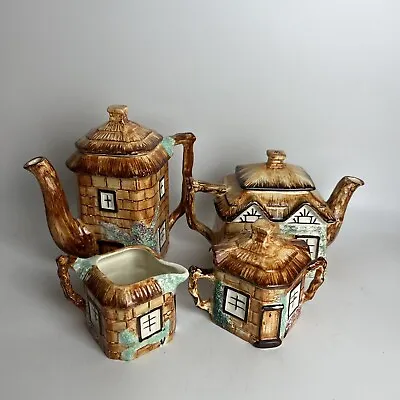 Buy Vintage Keele Street Pottery Cottage Ware Tea Set Teapot Water Pot Sugar & Milk • 25£