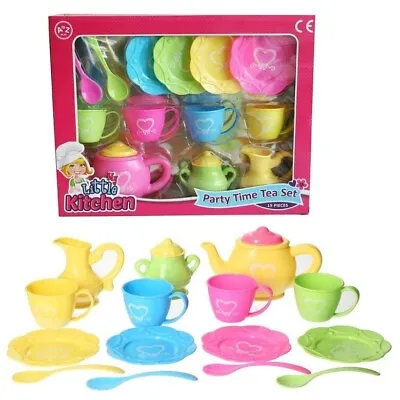 Buy Kids Tea Set A To Z Play Party  3 Years + 13 Piece Playset Tea Pot Milk Jug Cups • 9.95£