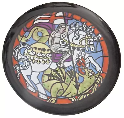 Buy Poole Pottery St George & Dragon Shape 006 12.5  Diameter 0/1000 • 85£