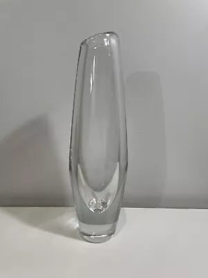 Buy Vintage Orrefors Crystal Glass Bud Vase Signed Swedish Sven Palmqvist • 57.80£