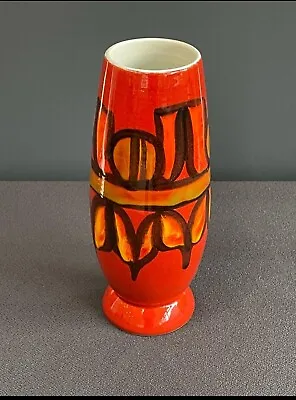 Buy 1970s Signed Poole Pottery Vase In Delphis Pattern • 56£