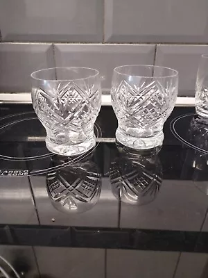 Buy Edinburgh Crystal Set Of 2 Old Fashioned Whiskey Tumblers Glass  • 30£