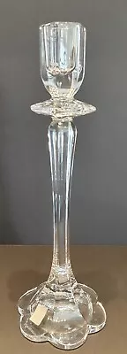Buy Vintage Cut Glass Nachtmann Crystal Candlestick Candle Holder Flower 23cm Tall • 8.99£