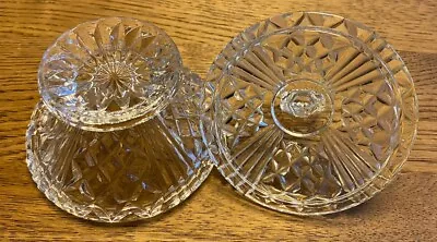 Buy Vintage Heavy Crystal Cut Patterned Glass Candy Dish With Lid • 2.99£