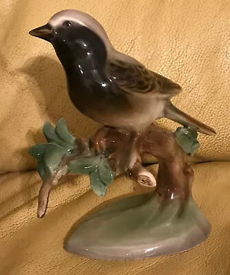 Buy WIEN KERAMOS Kunst Keramik CHOCHOLKA Brown FINCH Bird Vintage Aviary FIGURINE • 120.37£