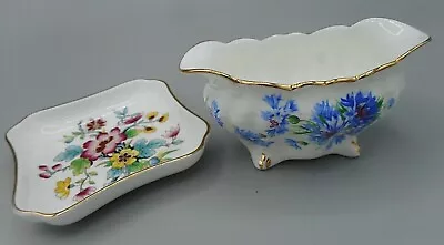 Buy Coalport Ming Rose And Hammersley Cornflower Porcelain Miniature Dishes  • 22£