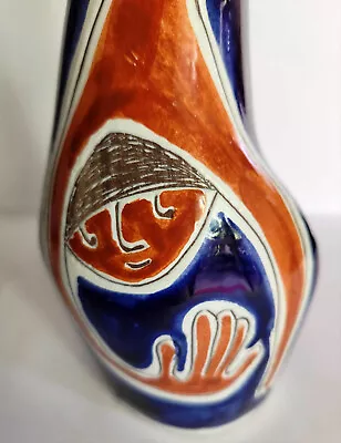 Buy Serafino Volpi, Modernist Pottery Vase  Decoro Picasso  • 389.46£