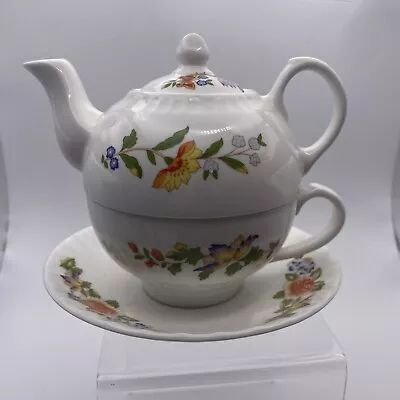Buy Aynsley England Cottage Garden Teapot For One Teapot Set. • 28£